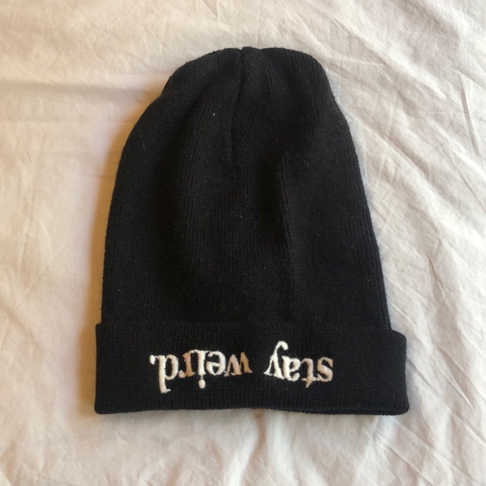 Stay weird beanie